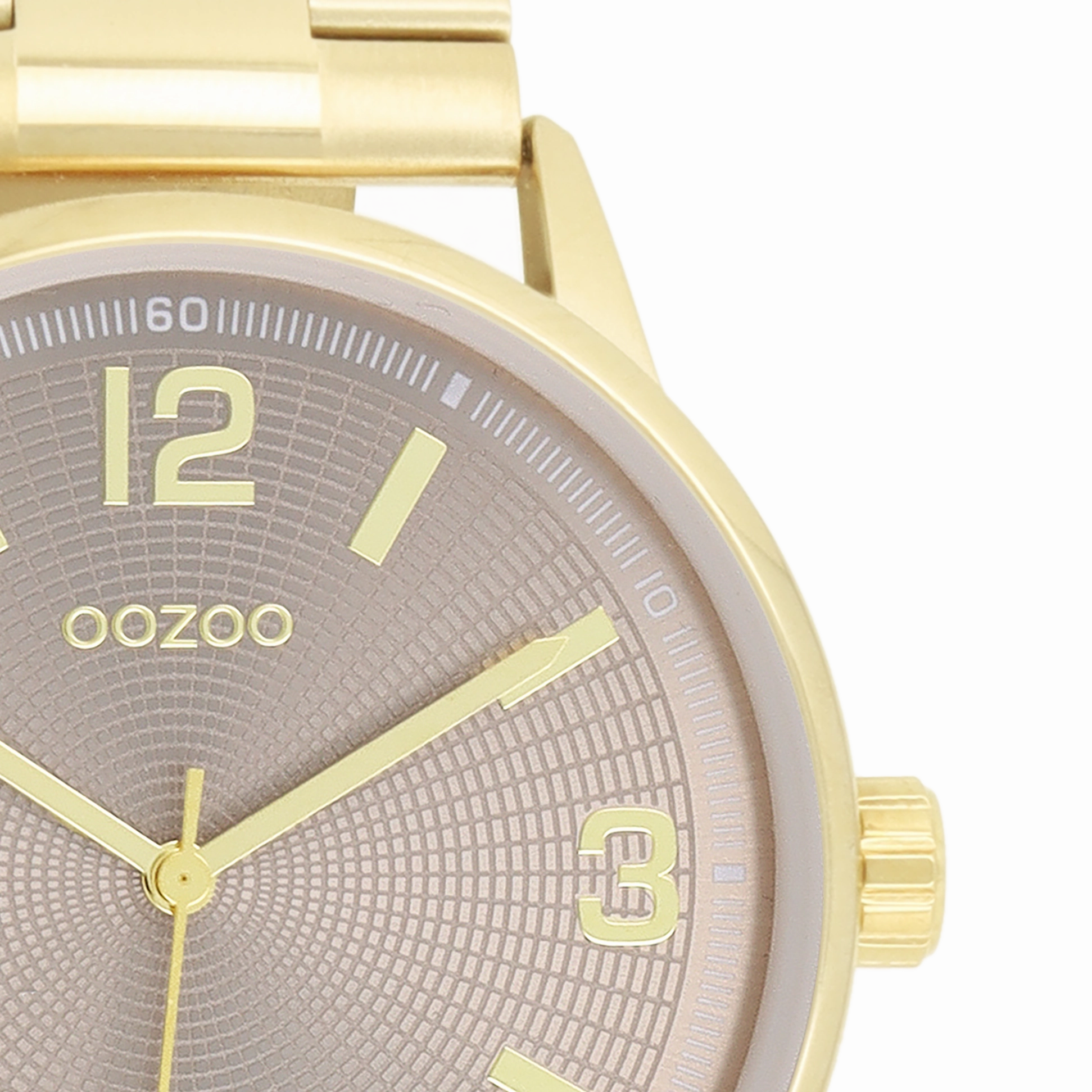Gold coloured OOZOO watch with stainless steel bracelet - C11504