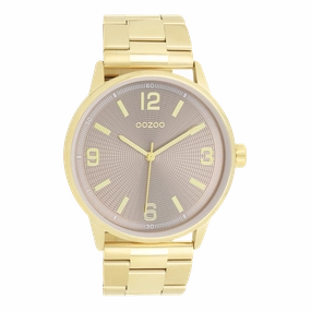 Gold coloured OOZOO watch with stainless steel bracelet - C11504