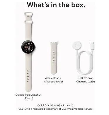 GOOGLE PIXEL WATCH 3 45MM MATTE HAZEL/HAZEL