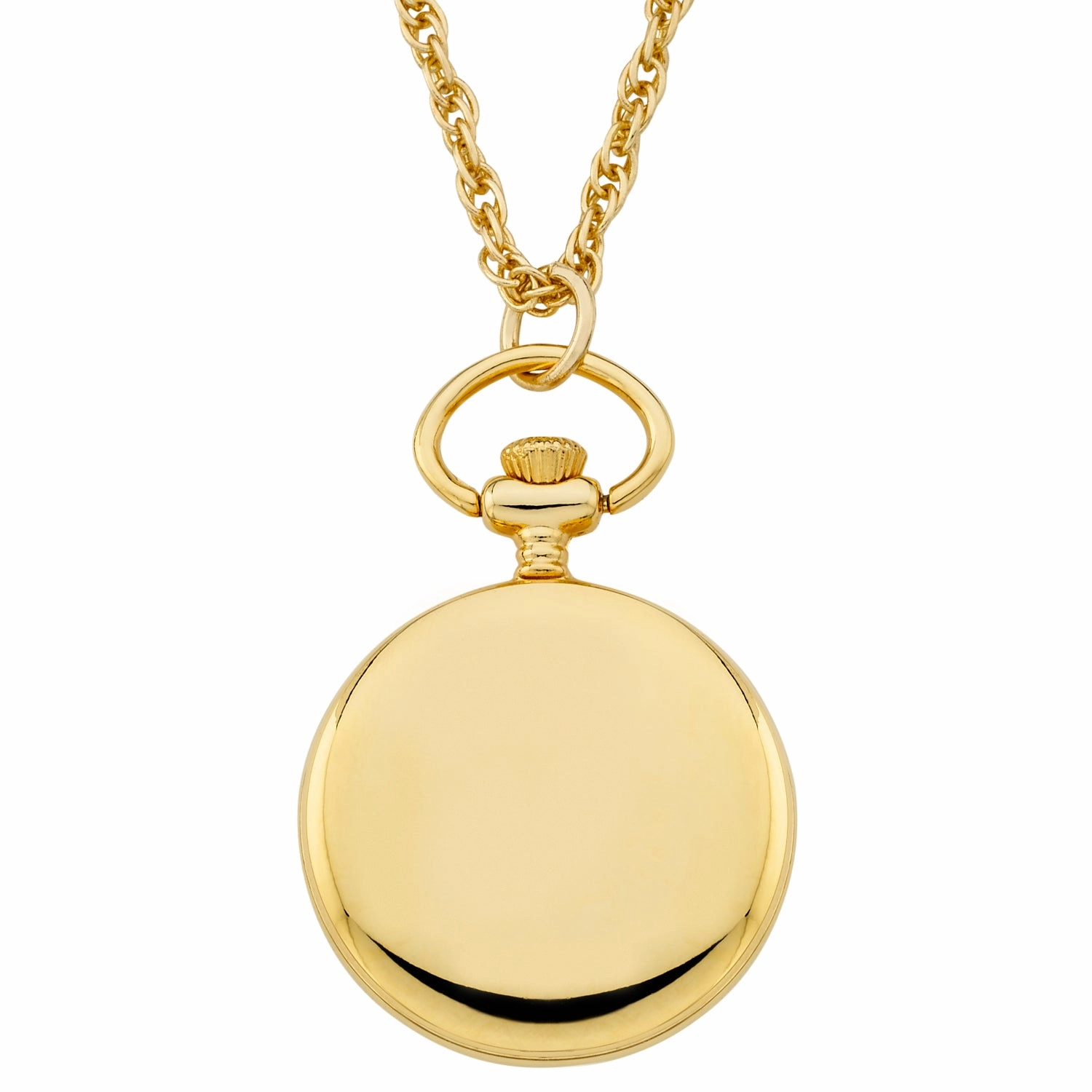 Gotham Women's Gold-Tone Open Face Pendant Watch with Chain # GWC14138GA