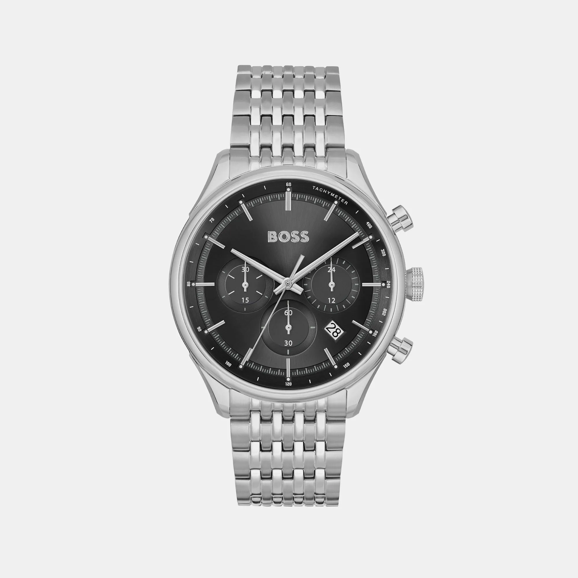 Gregor Men Black Chronograph Stainless Steel Watch 1514082
