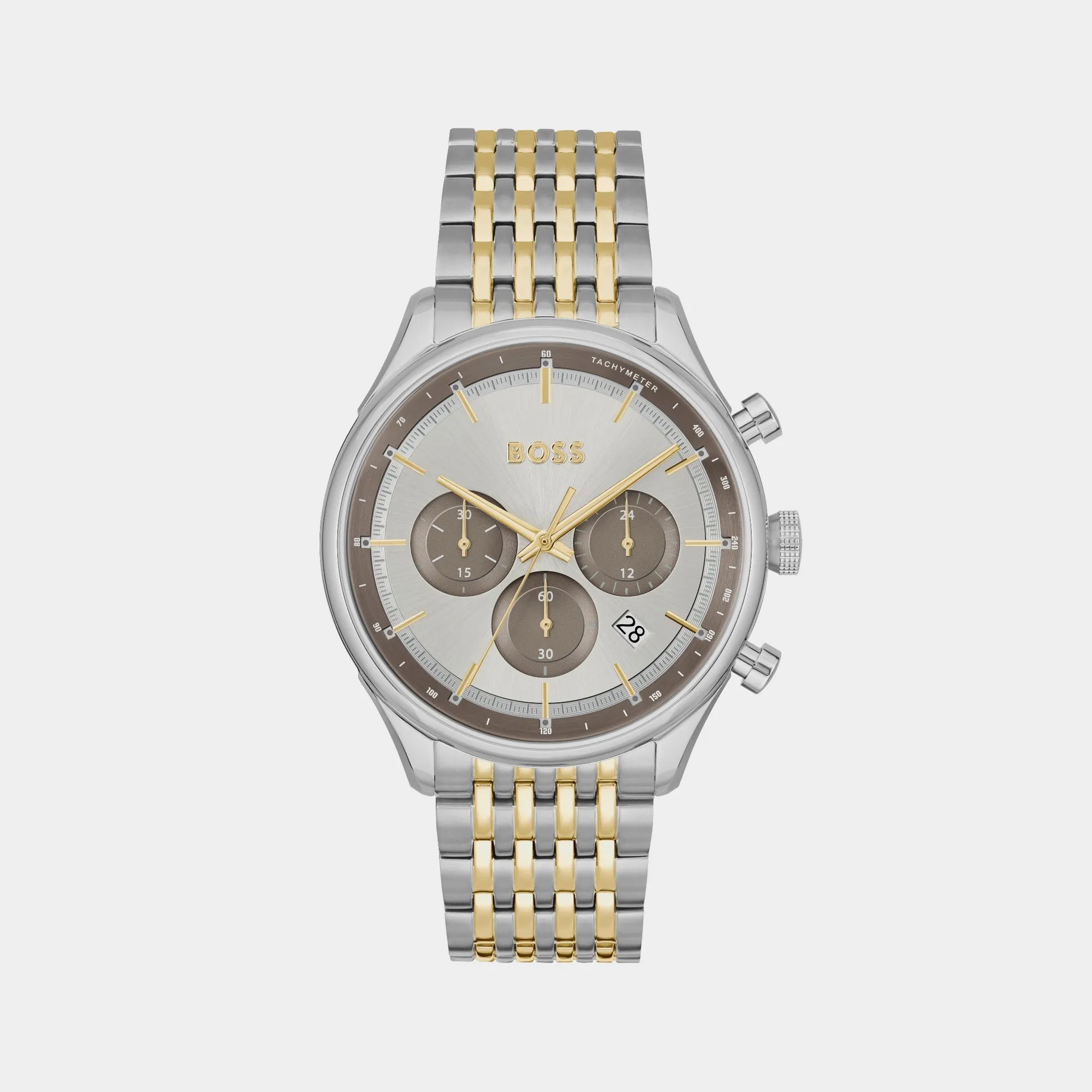 Gregor Men Grey Chronograph Stainless Steel Watch 1514053