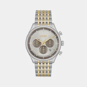 Gregor Men Grey Chronograph Stainless Steel Watch 1514053