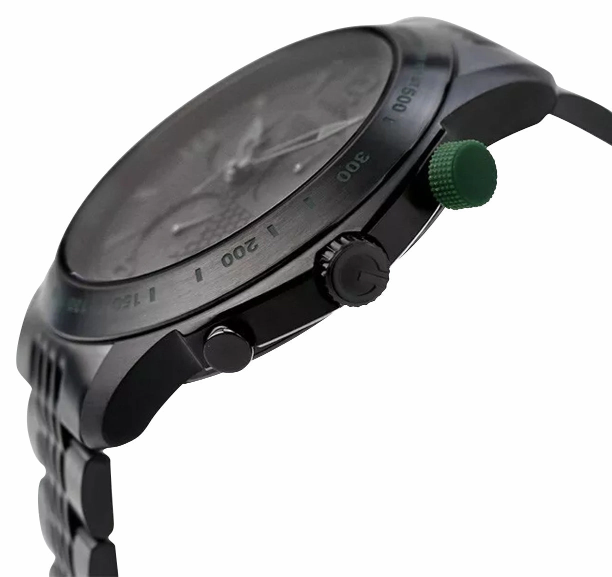 Gucci G-Timeless Chronograph Black PVD Steel Black Dial Date Quartz Mens Watch YA126225A