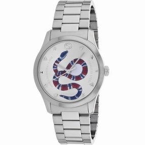 Gucci Men's Watch - G-Timeless Silver Dial Stainless Steel Bracelet | YA1264076