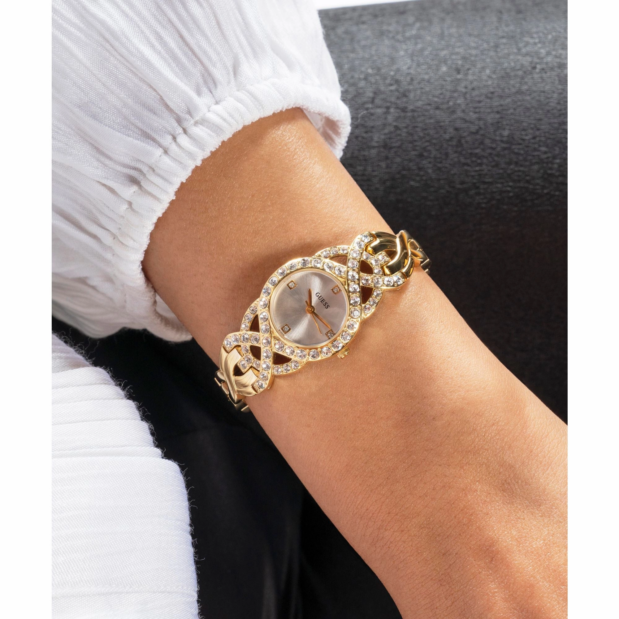 Guess Adorn Gold-Tone Analog Watch GW0682L2