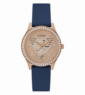 Guess Analog Quartz Blue Silicone Strap Women Watch GW0530L3