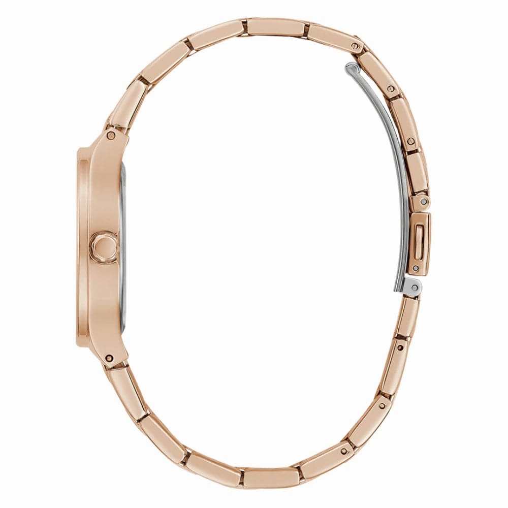 Guess Analog Rose Gold Stainless Steel Strap Women Watch GW0615L3