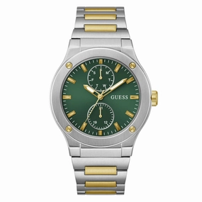 Guess Analog Two-Tone Stainless Steel Strap Men Watch GW0795G1