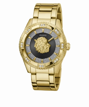 Guess Beast Black Dial Gold Stainless Steel Watch GW0783G1