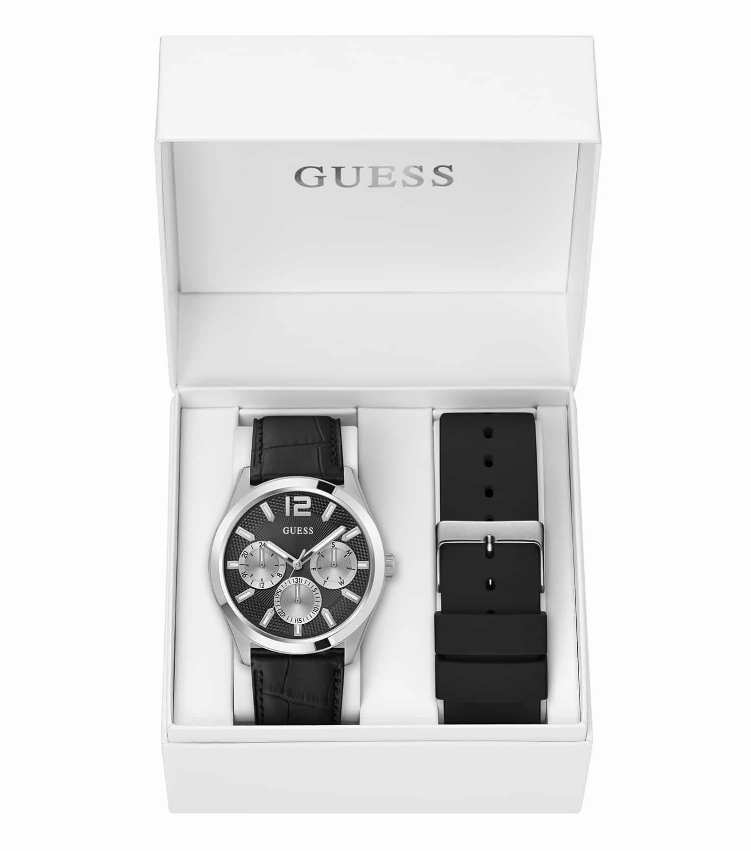 Guess Black Leather Zen Watch GW0809G1