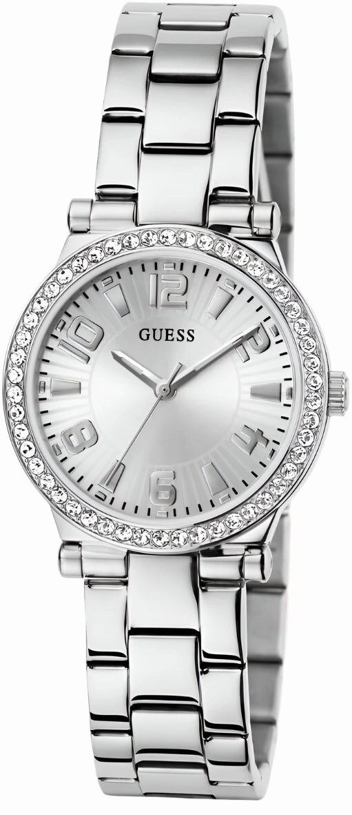 Guess Fawn Silver Dial Stainless Steel Watch GW0686L1