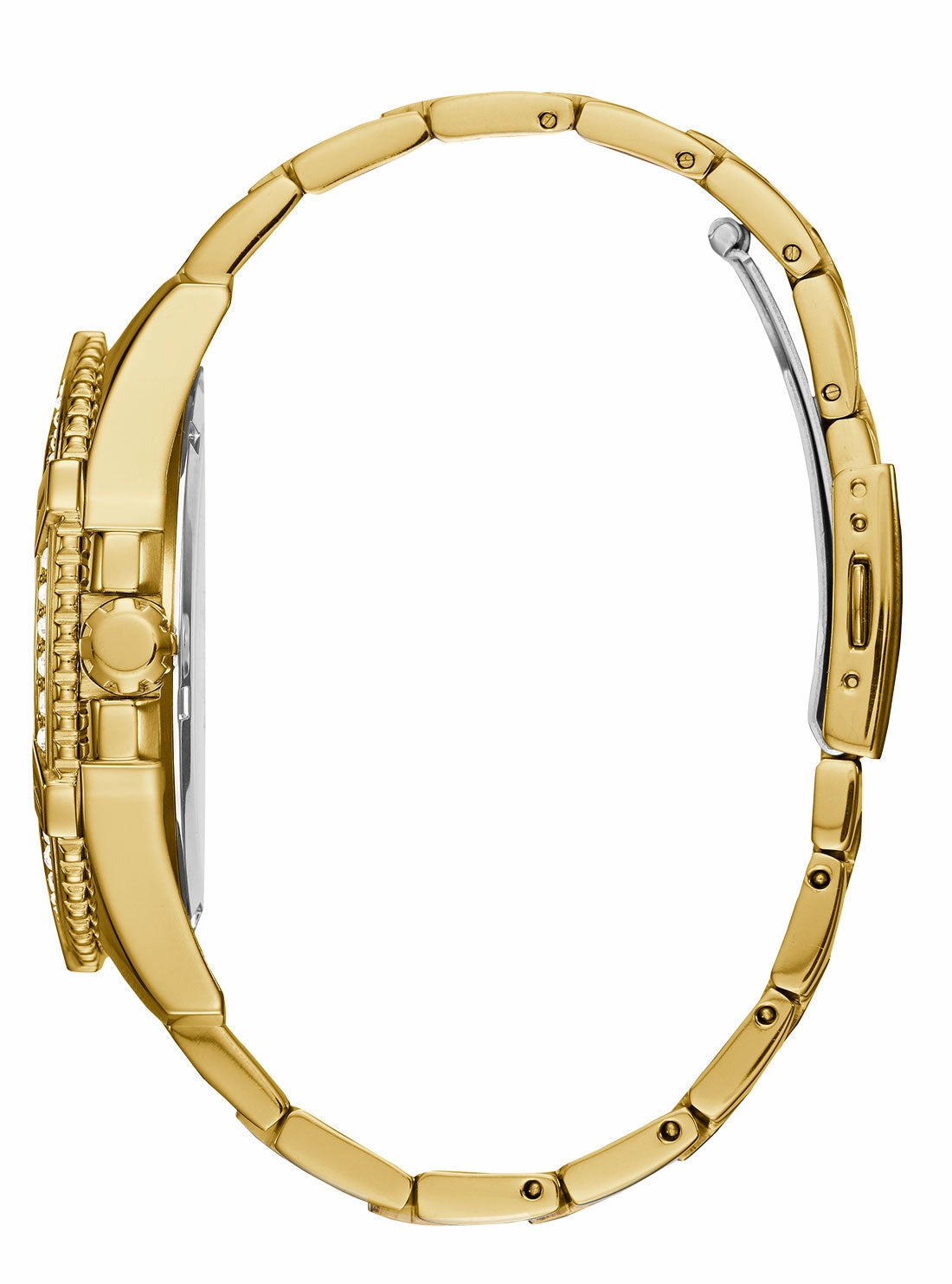 Guess Frontier Gold Dial Gold Tone Multi-function Watch W0799G2