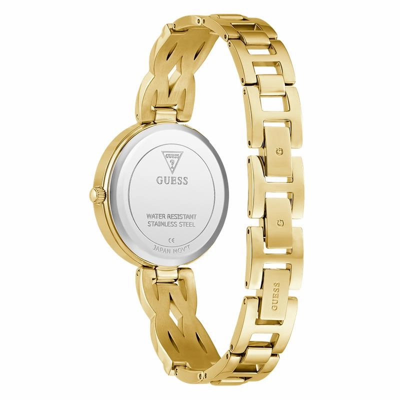 Guess Ladies Gold Tone Analog Watch