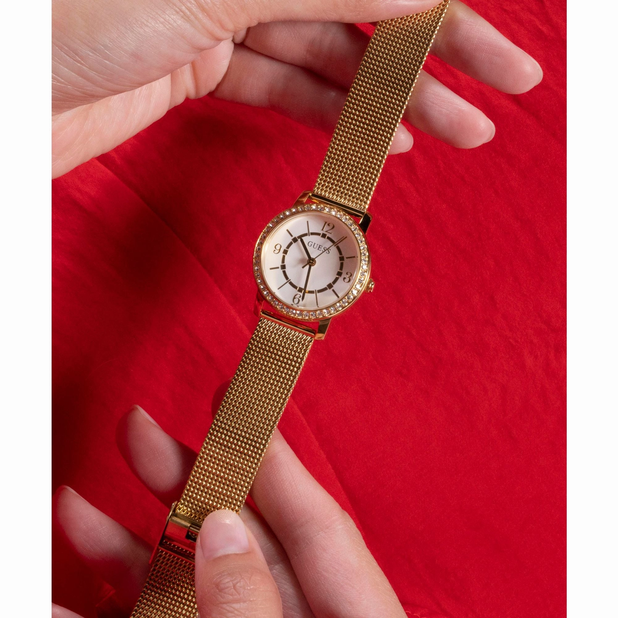 GUESS Ladies Gold Tone Analog Watch GW0534L2