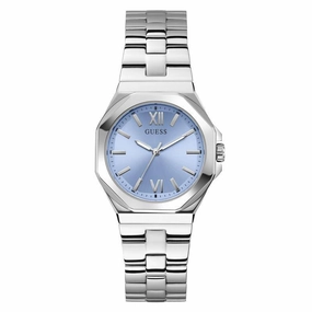 Guess Ladies Silver Tone Analog Watch