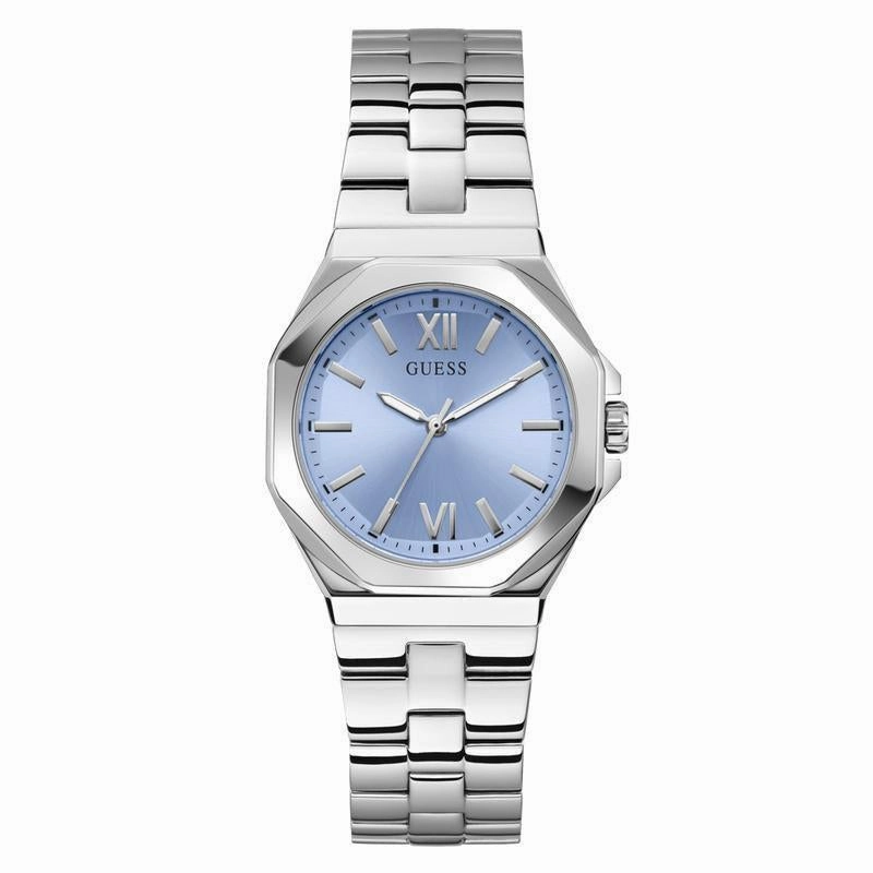Guess Ladies Silver Tone Analog Watch