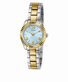 Guess Mini Luna Blue Dial Two Tone Stainless Steel Watch GW0687L4