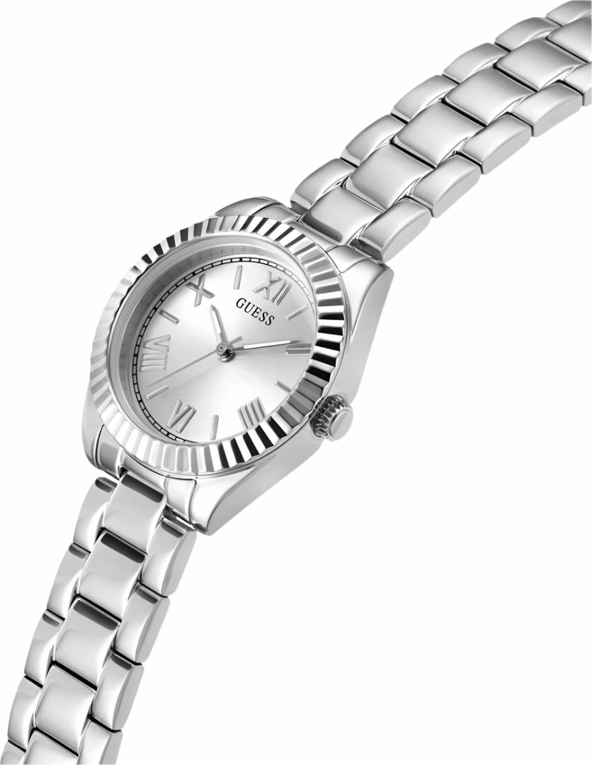 Guess Mini Luna Silver Dial Stainless Steel Watch GW0687L1
