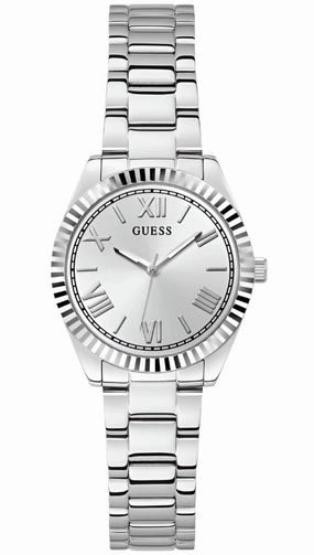 Guess Mini Luna Silver Dial Stainless Steel Watch GW0687L1