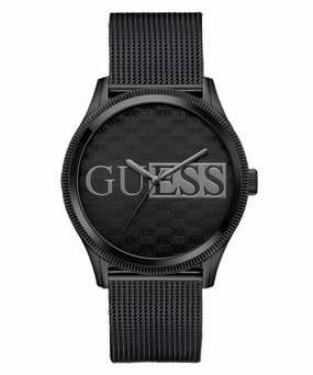 Guess Reputation Black Dial Black Tone Analog Watch GW0710G3