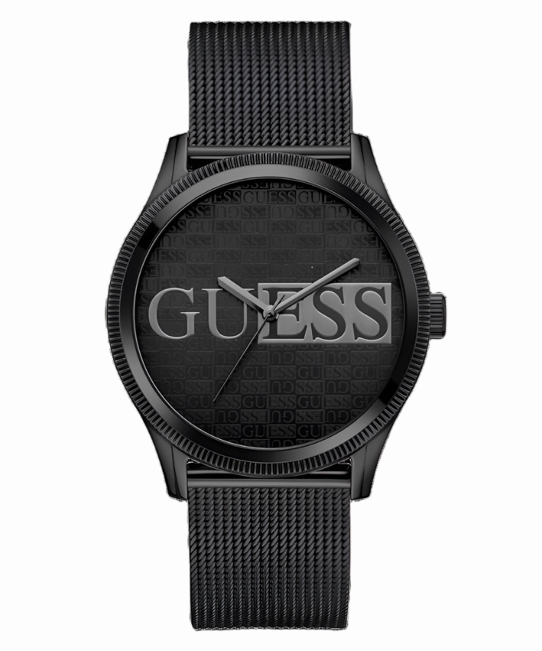 Guess Reputation Black Dial Black Tone Analog Watch GW0710G3