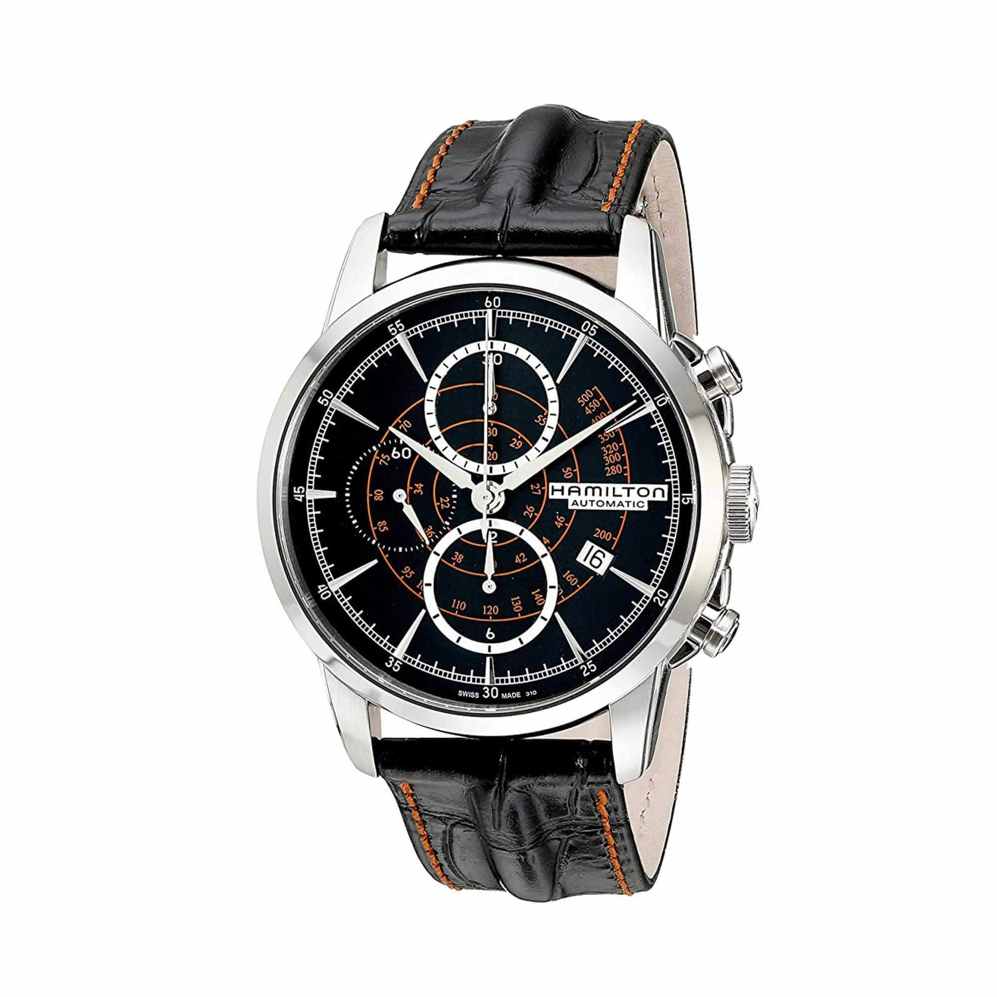 Hamilton Men's Watch - American Classic Railroad Chronograph Black Dial | H40656731
