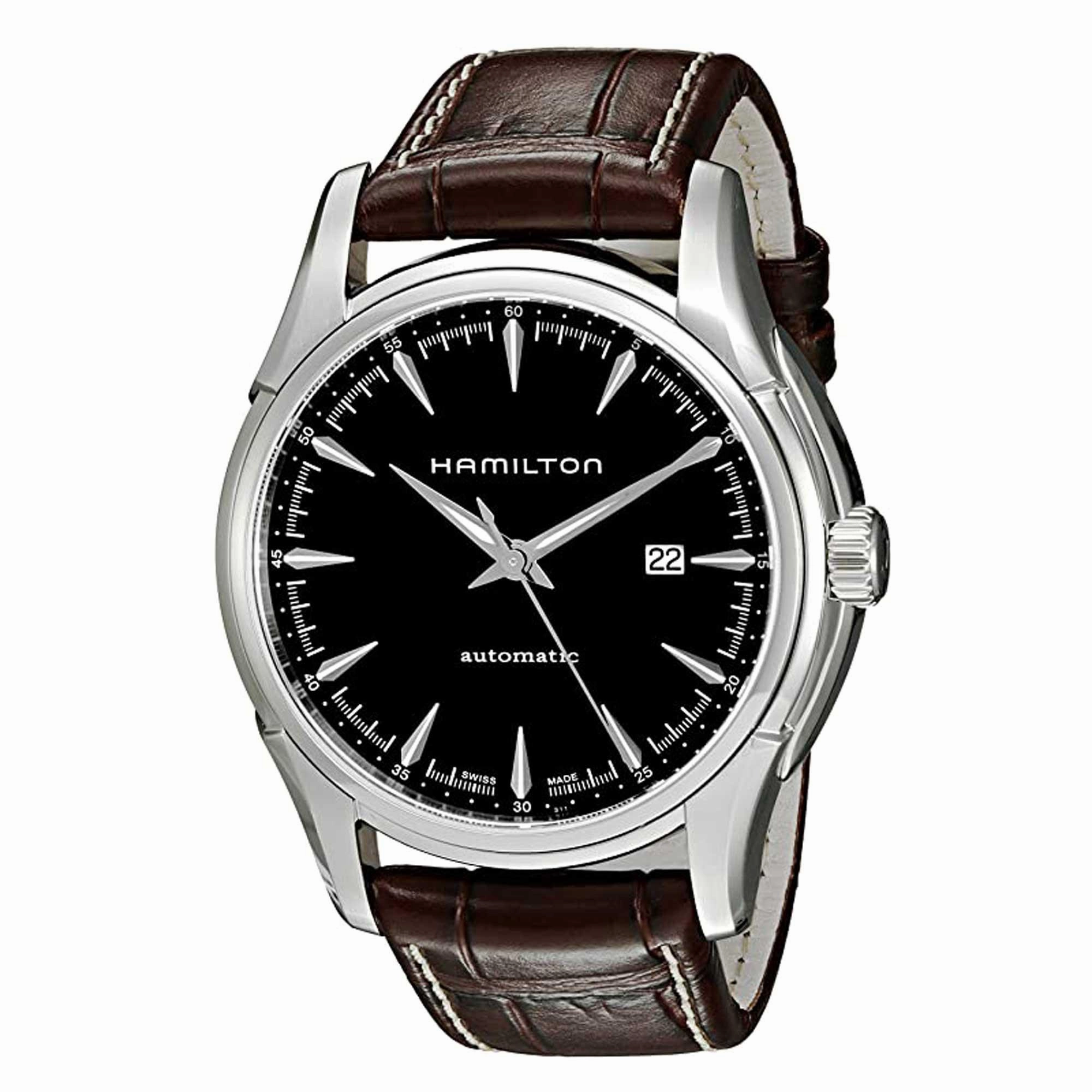 Hamilton Men's Watch - Jazzmaster Viewmatic Power Reserve Brown Strap | H32715531