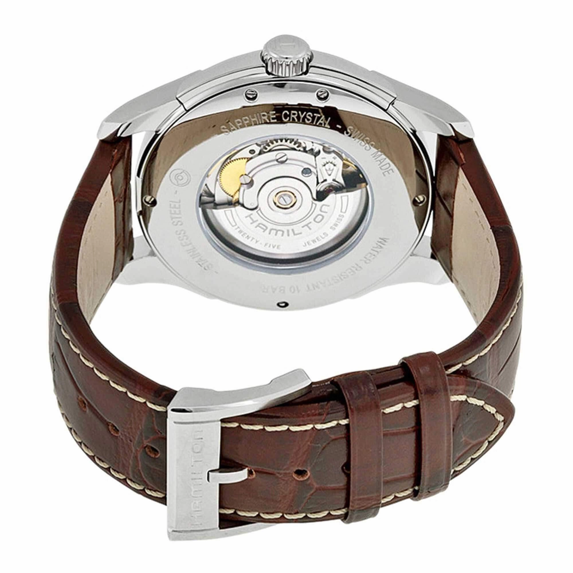 Hamilton Men's Watch - Jazzmaster Viewmatic Power Reserve Brown Strap | H32715531
