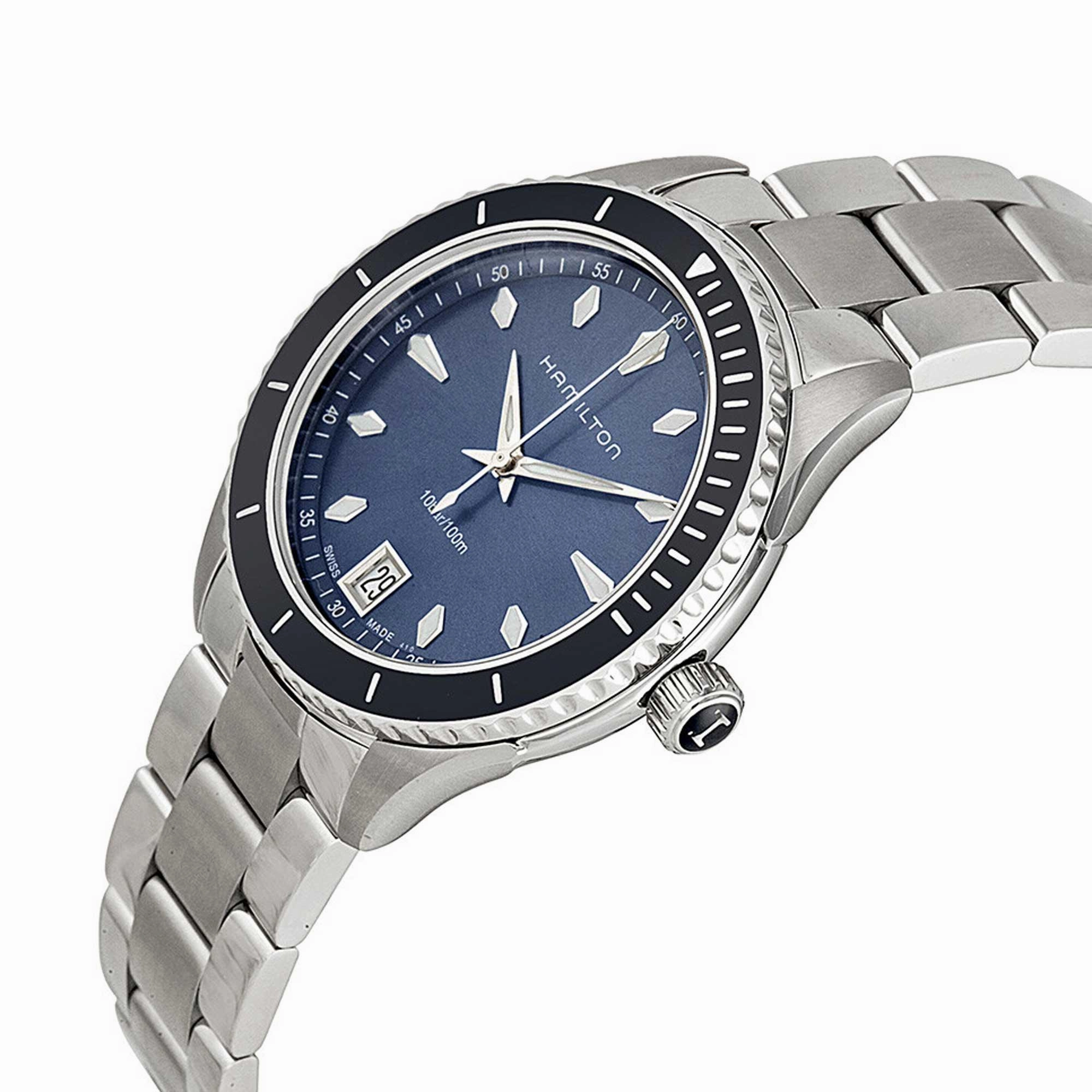 Hamilton Women's Watch - Jazzmaster Seaview Date Display Steel Bracelet | H37451141
