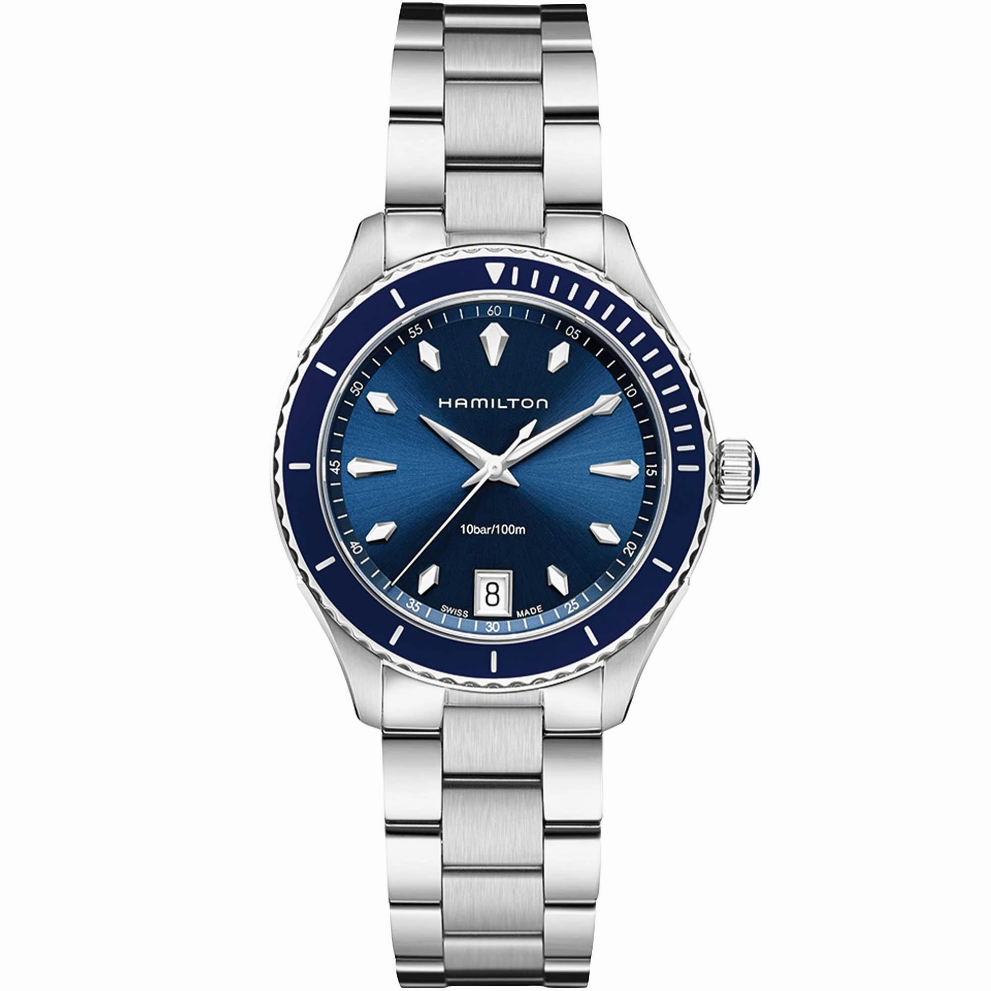 Hamilton Women's Watch - Jazzmaster Seaview Date Display Steel Bracelet | H37451141