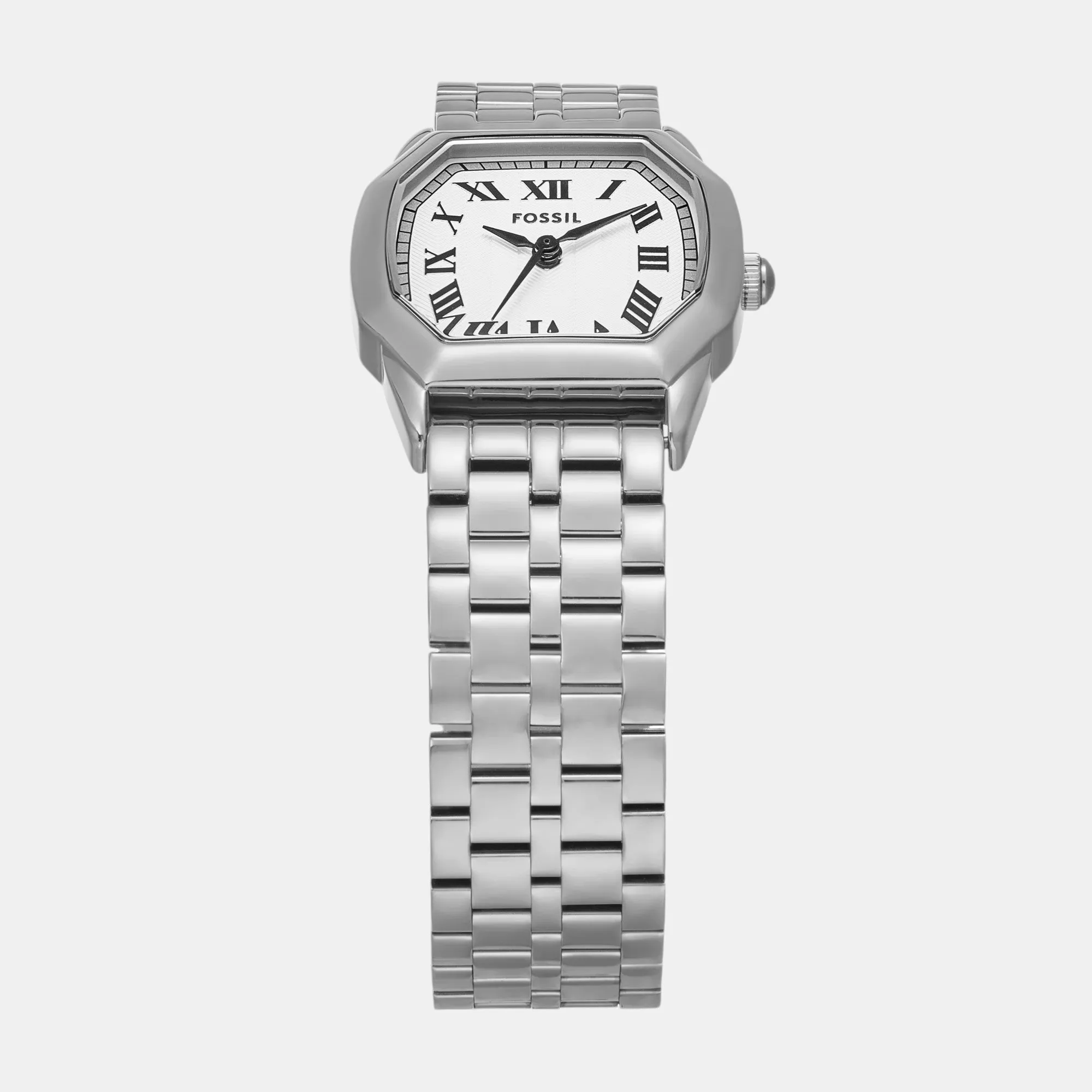 Harlow Women Quartz Cream Dial Analog Stainless Steel Watch ES5363