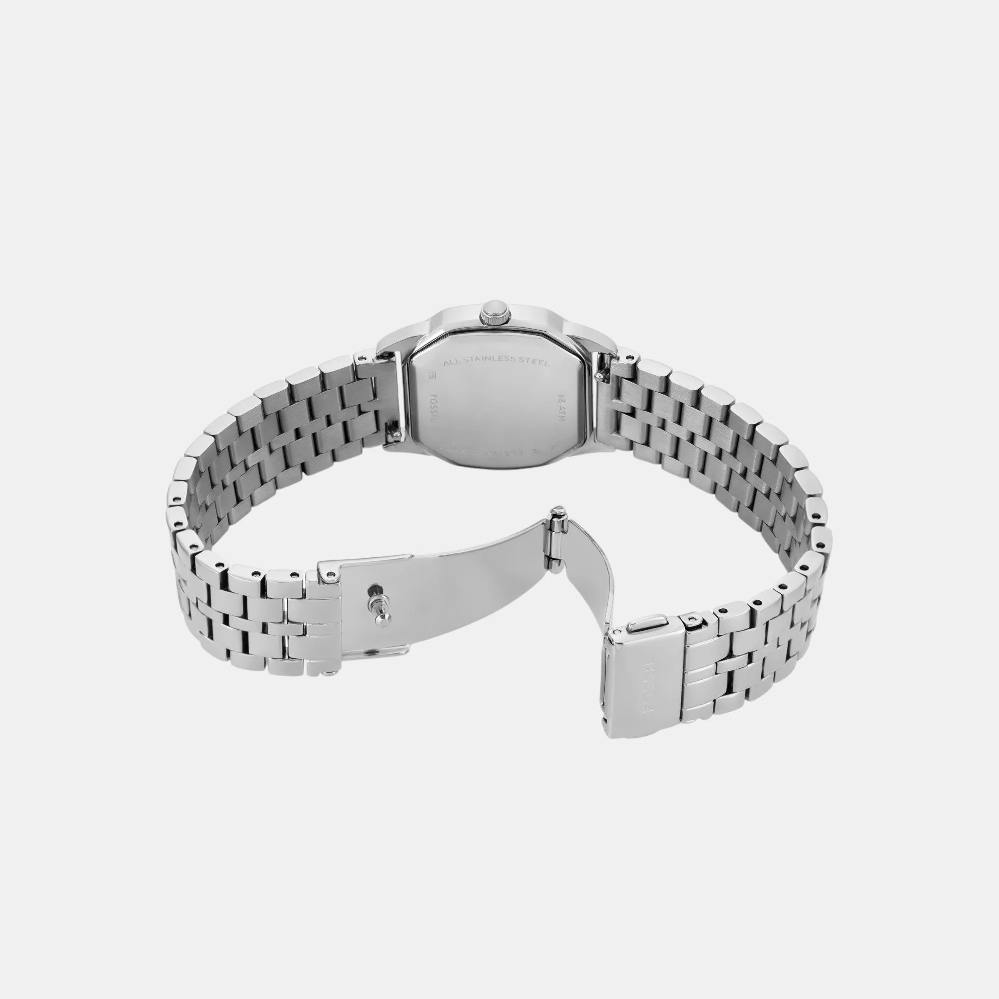 Harlow Women Quartz Cream Dial Analog Stainless Steel Watch ES5363