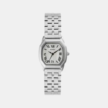 Harlow Women Quartz Cream Dial Analog Stainless Steel Watch ES5363