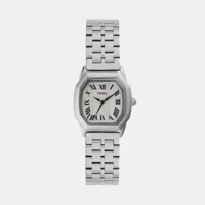 Harlow Women Quartz Cream Dial Analog Stainless Steel Watch ES5363