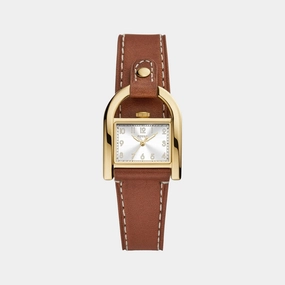 Harwell Women Quartz White Dial Analog Leather Watch ES5264