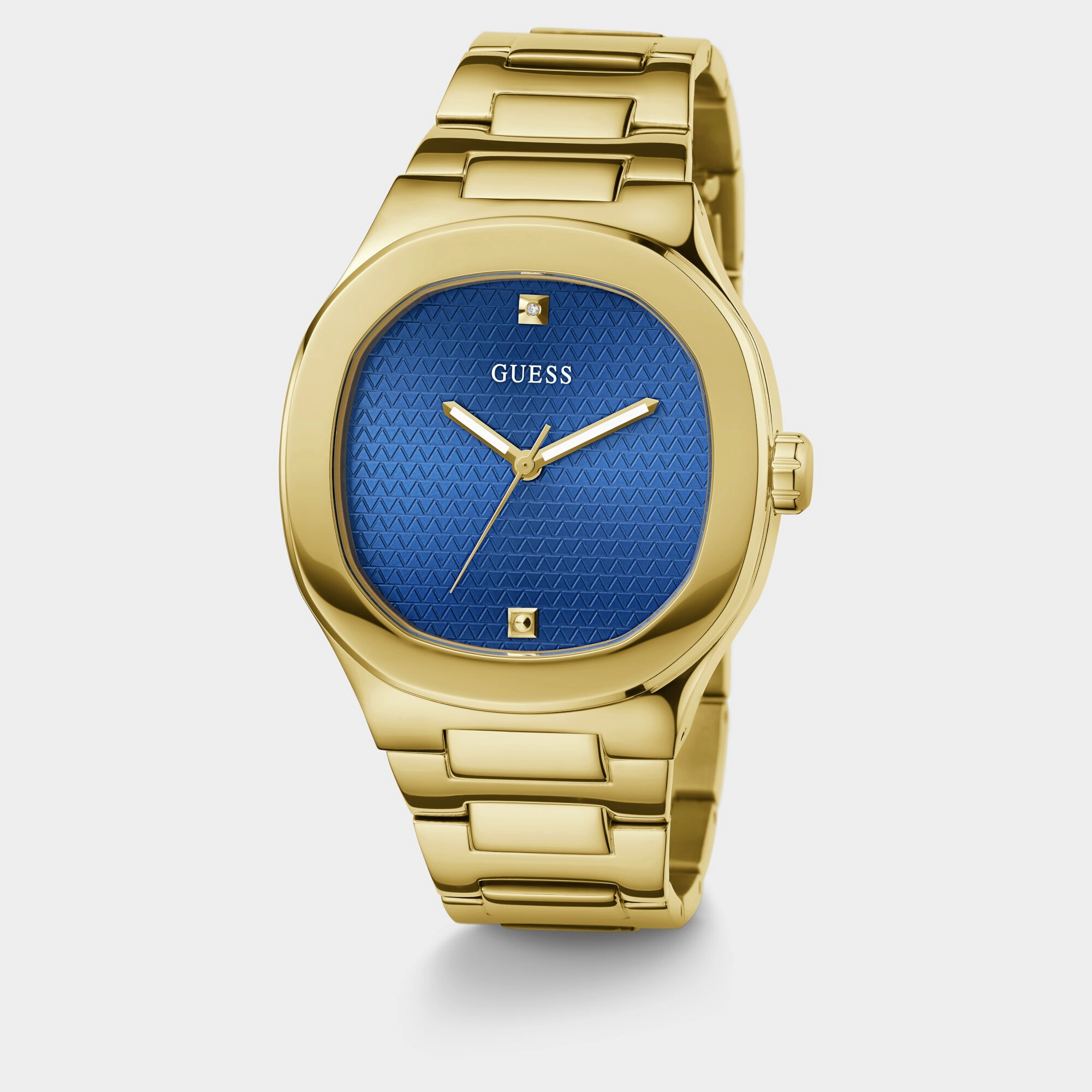 Headline Men Blue Analog Stainless Steel Watch GW0662G2