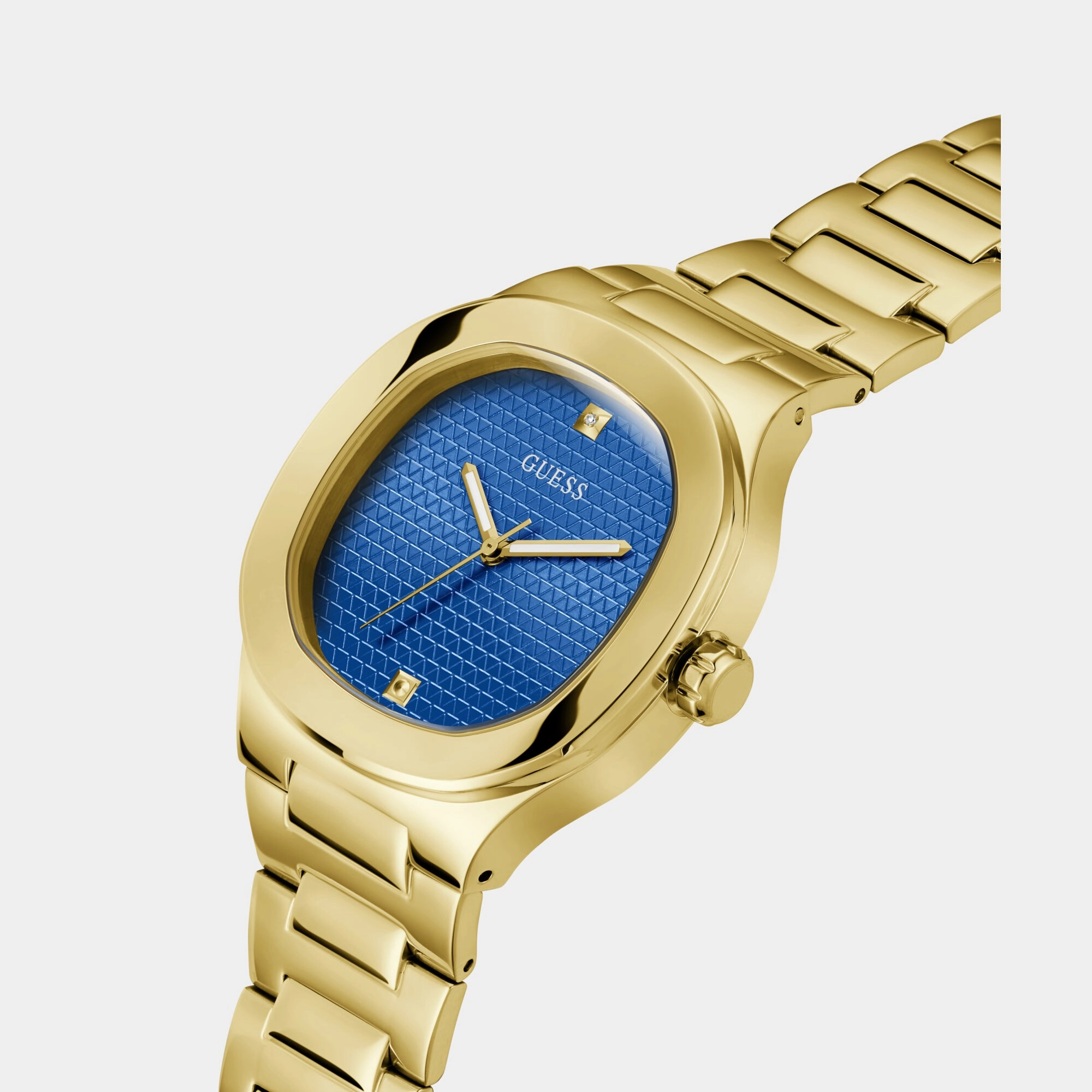 Headline Men Blue Analog Stainless Steel Watch GW0662G2