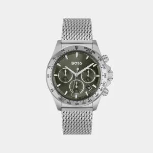 Hero Men Green Chronograph Mesh Watch 1514020