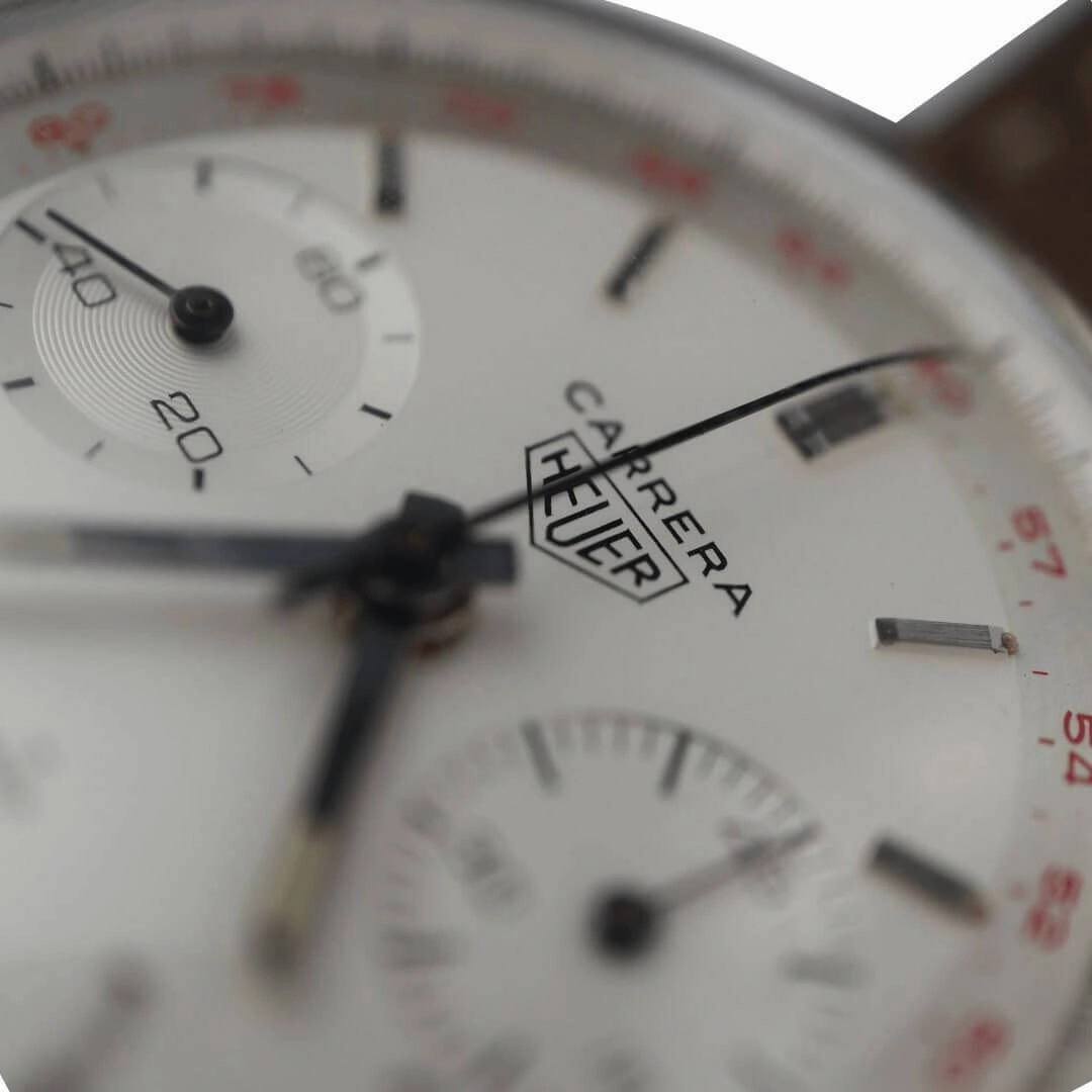 Heuer Carrera 3647T 'Red Tachymetre' Men's Vintage Watch