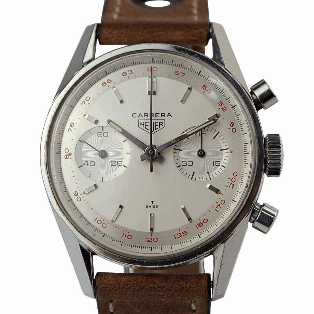 Heuer Carrera 3647T 'Red Tachymetre' Men's Vintage Watch