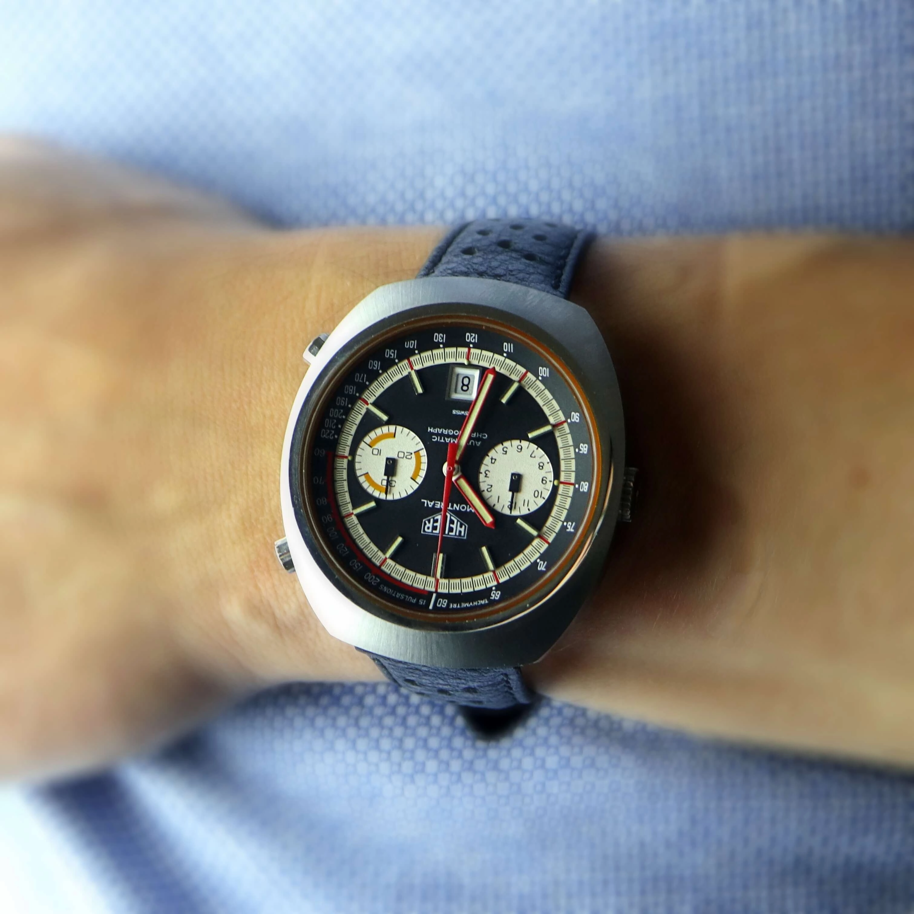 Heuer Montreal Ref. 110503N NOS, 1972 Men's Vintage Watch