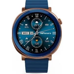 Hifuture Consign Aurora Blue Silicone Strap Men Smartwatch HSSW11BL