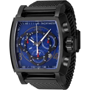 Invicta Men's Watch - S1 Rally Chrono Blue and Black Dial Steel Bracelet | 46011