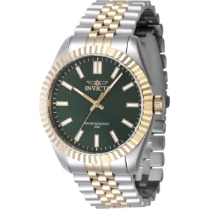 Invicta Men's Watch - Specialty Green Dial Two Tone Steel Bracelet Quartz | 47485