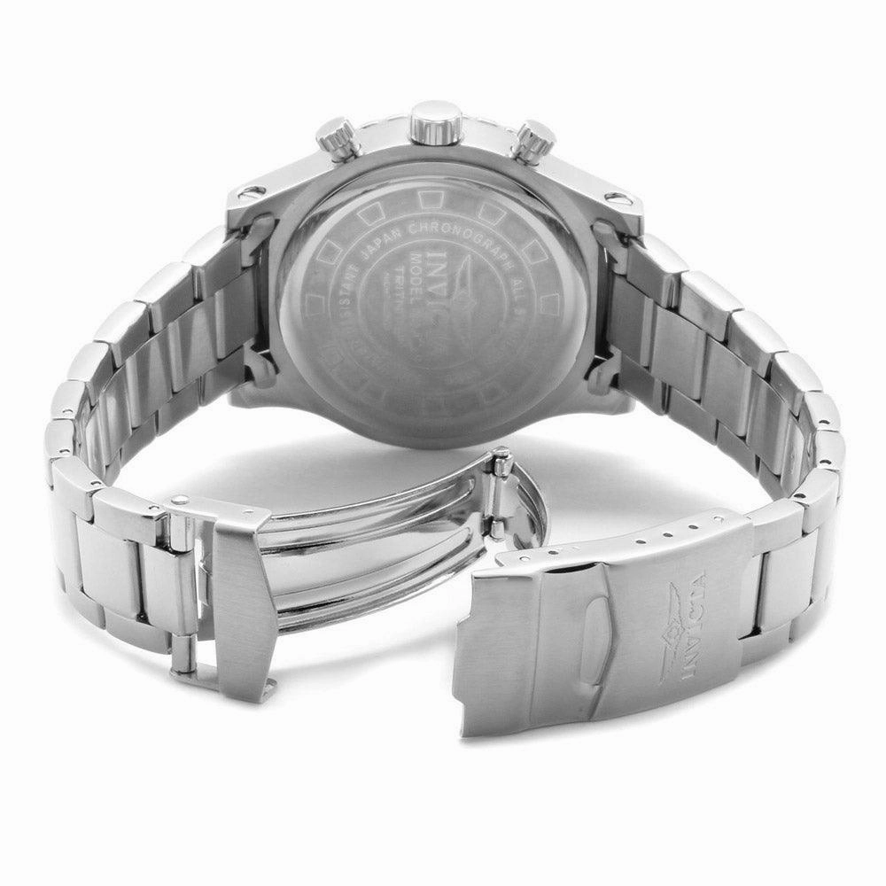 Invicta 1278 Men's Specialty II Silver Tone Dial Stainless Steel Chronograph Watch