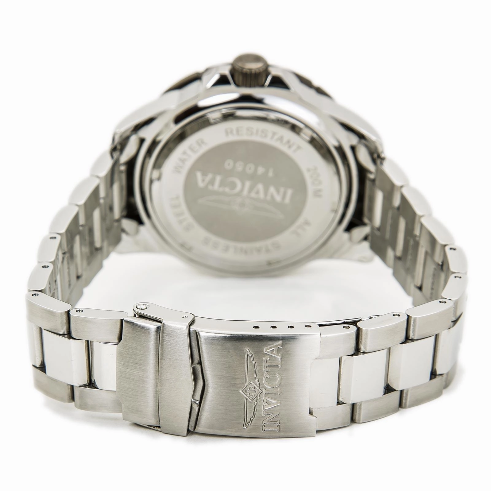 Invicta 14050 Men's Ocean Baron Pro Diver Gunmetal Bezel Gunmetal Dial Steel Bracelet Dive Watch