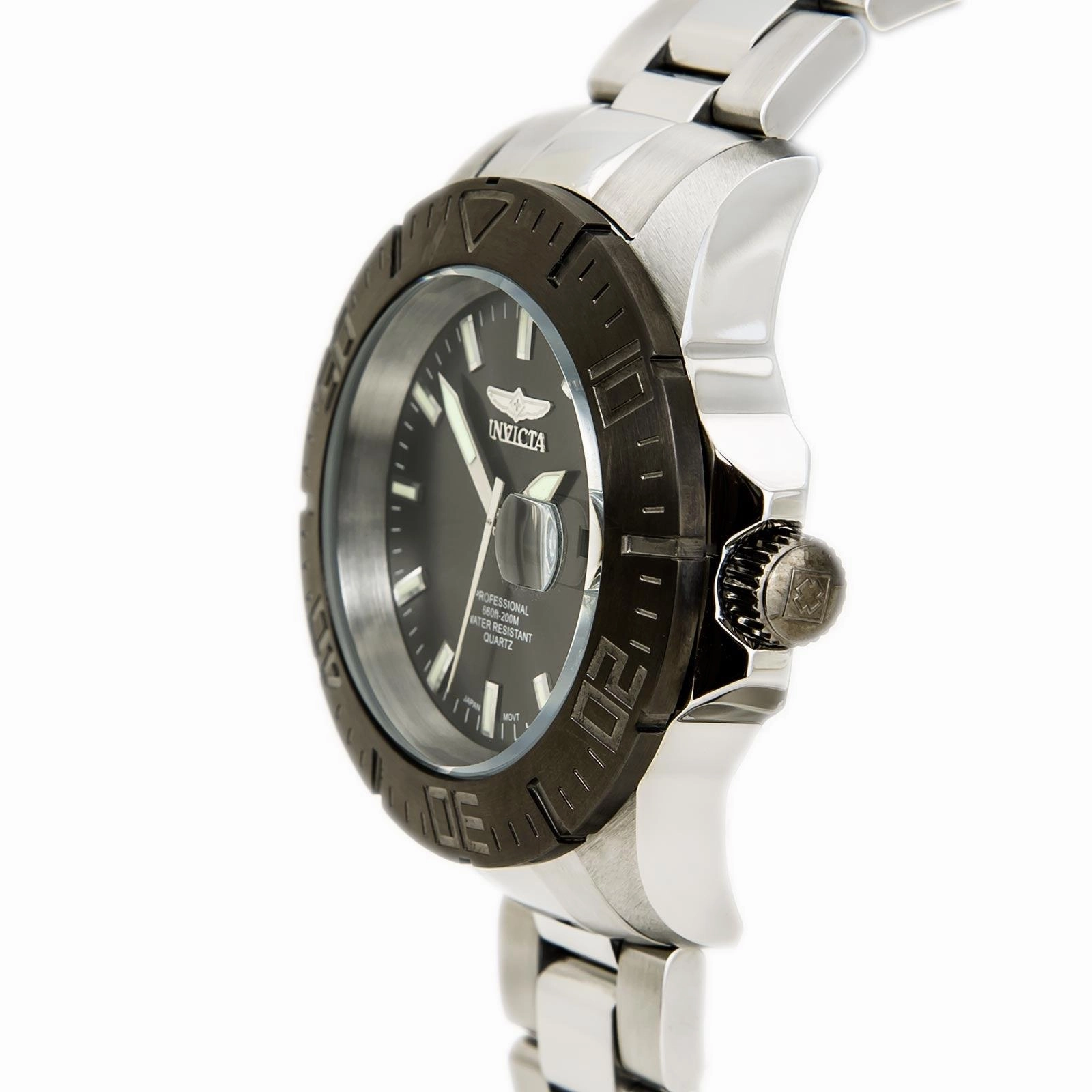 Invicta 14050 Men's Ocean Baron Pro Diver Gunmetal Bezel Gunmetal Dial Steel Bracelet Dive Watch