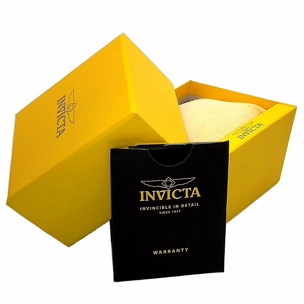 Invicta 1451 Men's Chronograph Blue Dial Rubber Strap Watch