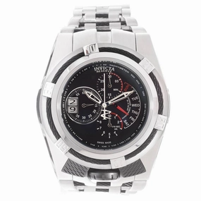 Invicta 16955 Men's Bolt Zeus Tria Reserve Black Dial Steel Bracelet Chronograph Watch